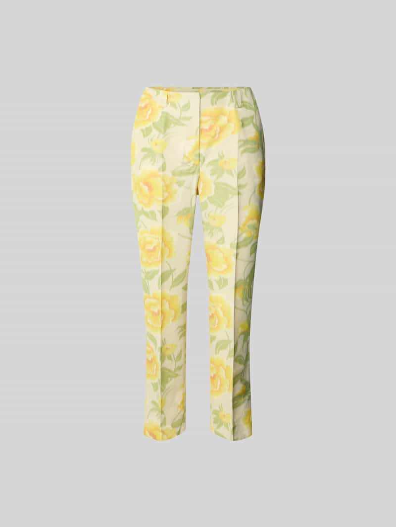 Stoffen broek met bandplooien