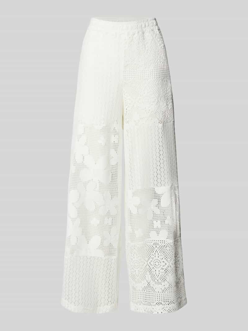 OH APRIL Broek van gehaakt kant met elastische band