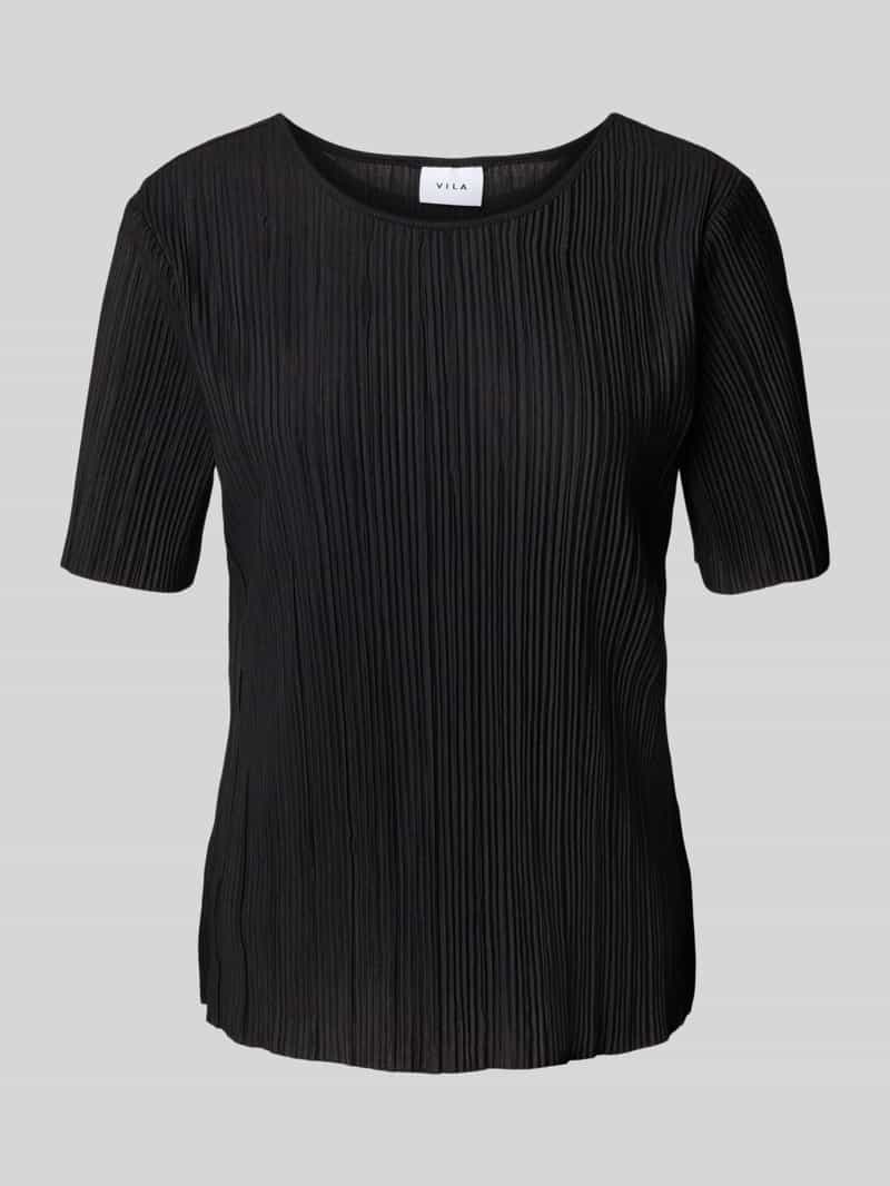 Vila T-shirt met plissévouwen model 'PLISA'