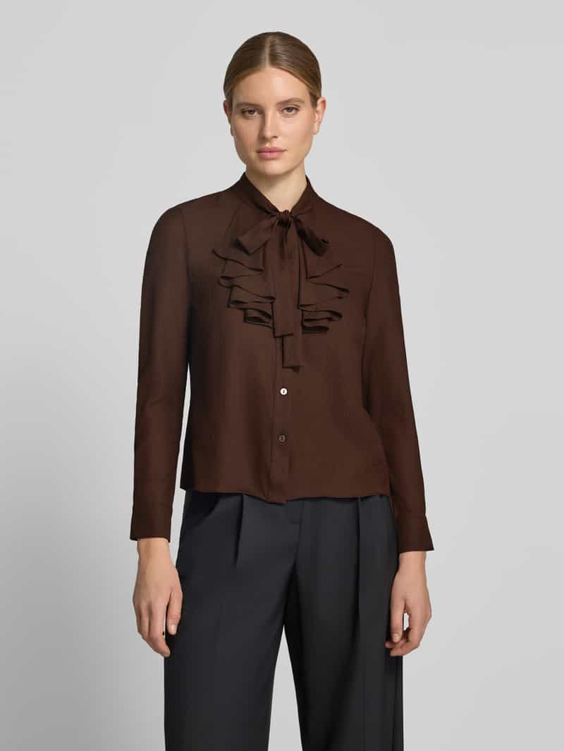 Christian Berg Woman Selection Regular fit strikblouse met ruches