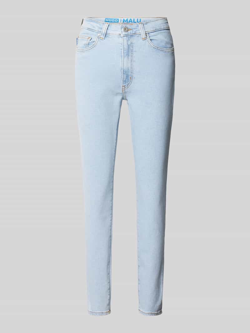Hugo Blue Jeans met labeldetail model 'Malu'
