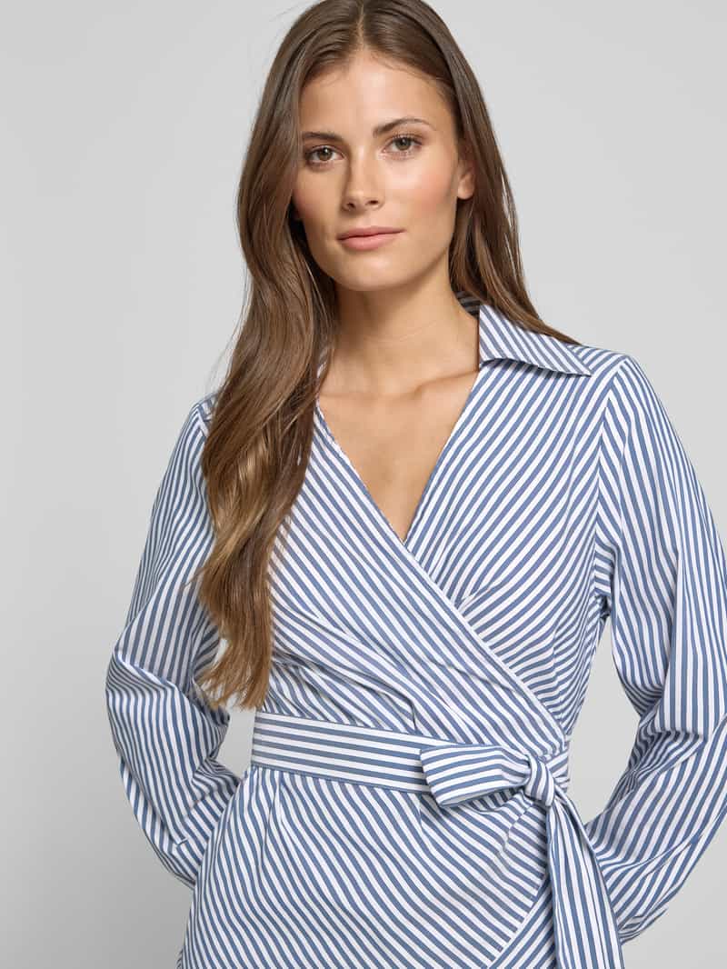 Boss Regular fit blouse met lange mouwen en vaste tailleriem model 'BEKANIA'
