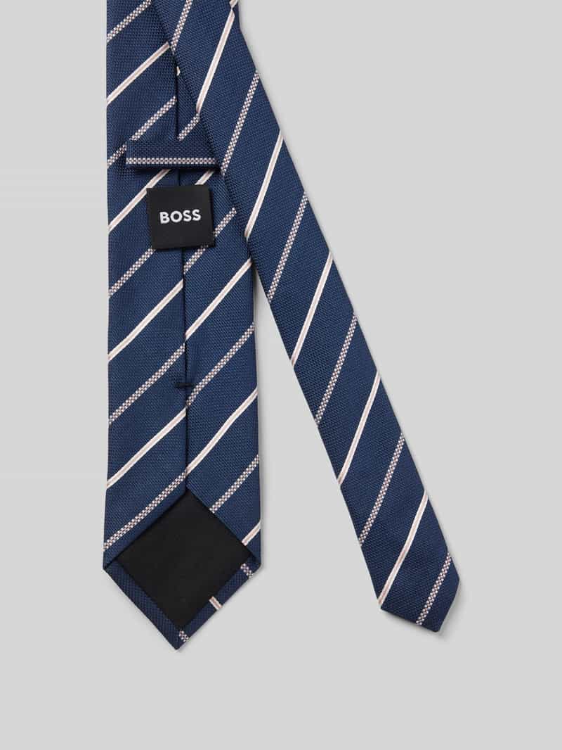 Boss Stropdas van zijdemix (7 5 cm)