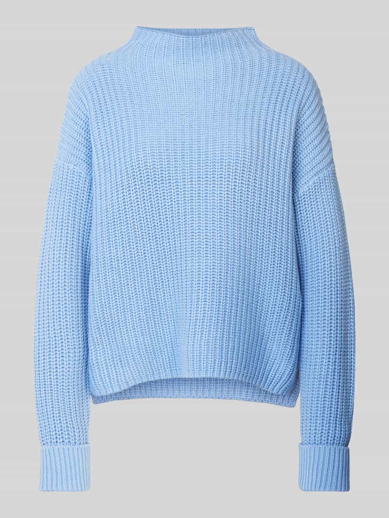 Selected Femme Gebreide pullover met opstaande kraag model 'SELMA'