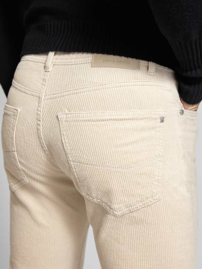 Pierre Cardin Slim fit corduroy broek model 'Laval'