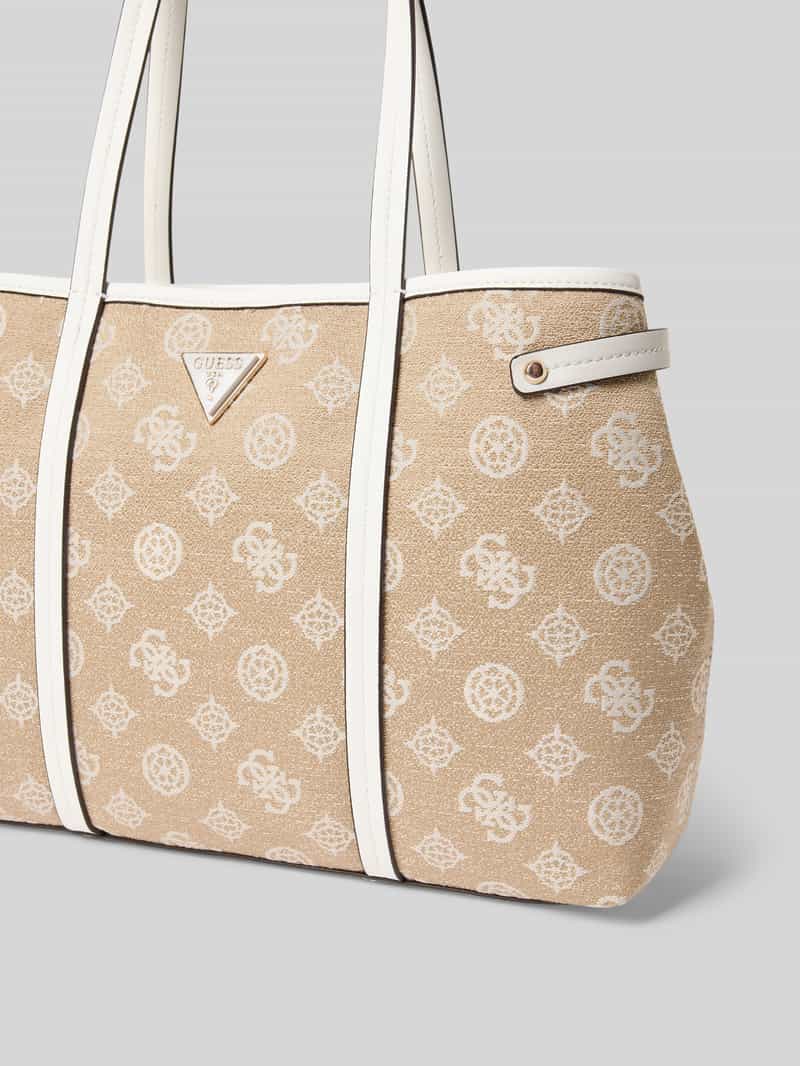 Guess Handtas met labelapplicatie model 'BEYZA GIRLFRIEND TOTE'