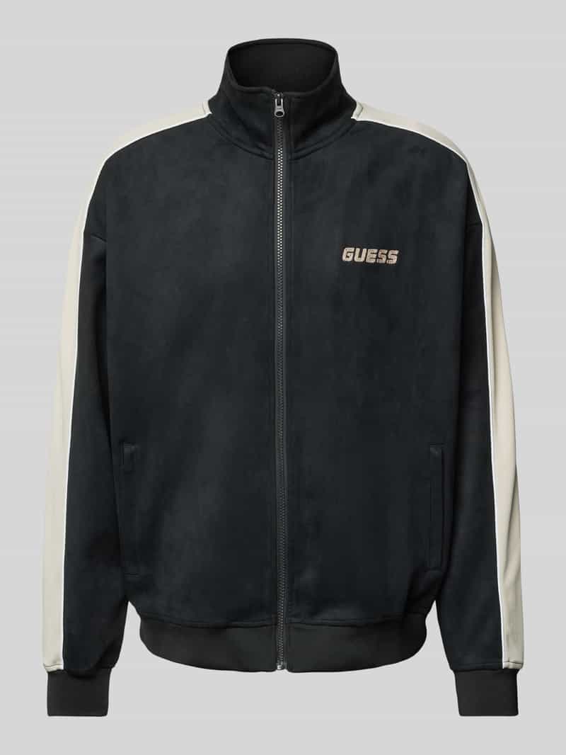 Guess Activewear Sweatjack met labelstitching model 'MOJO'