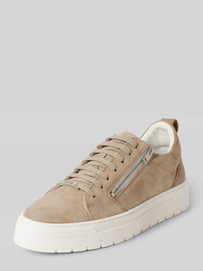 Antony Morato Sneakers van leer met sierritssluiting