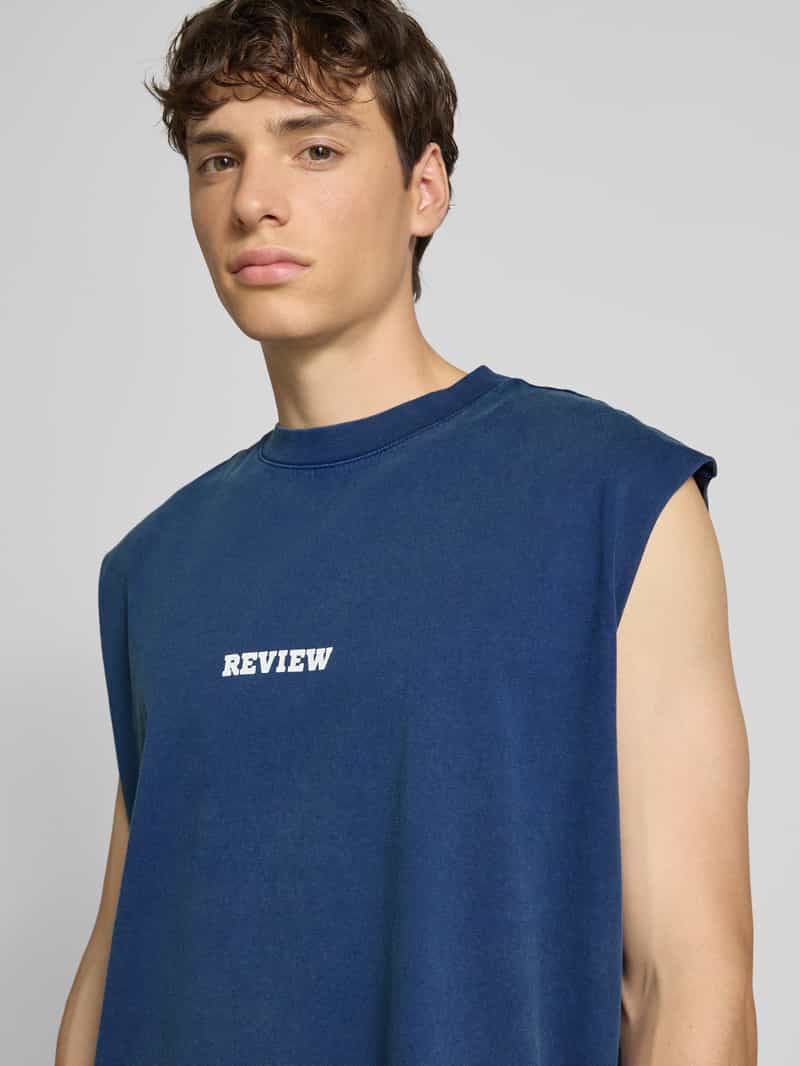 REVIEW Tanktop met labelprint