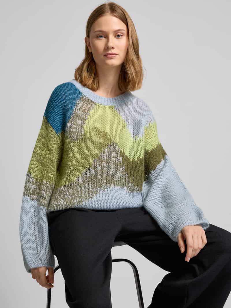 Boss Orange Gebreide pullover met ronde hals model 'Funch'