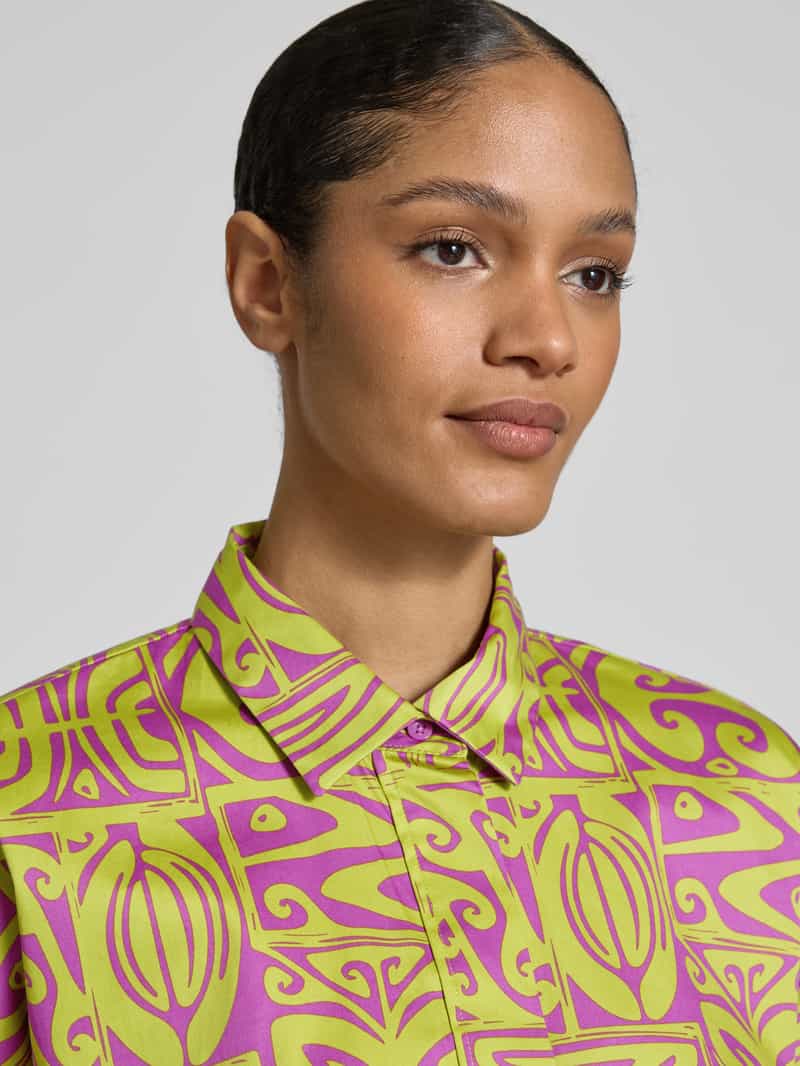 Christian Berg Woman Overhemdblouse met 3 4-mouwen