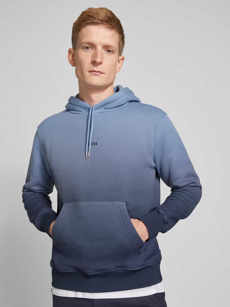 Boss Orange Hoodie met extra brede schouders model 'Gradient'