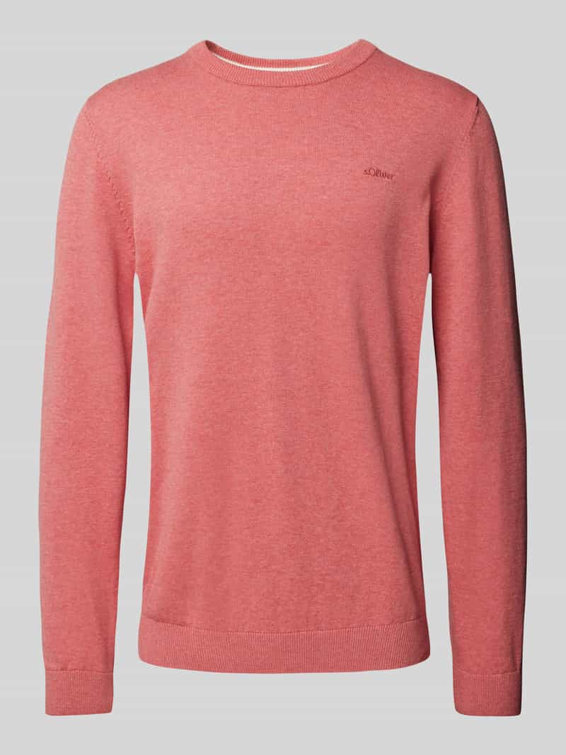 s.Oliver RED LABEL Regular fit gebreide pullover van zuiver katoen