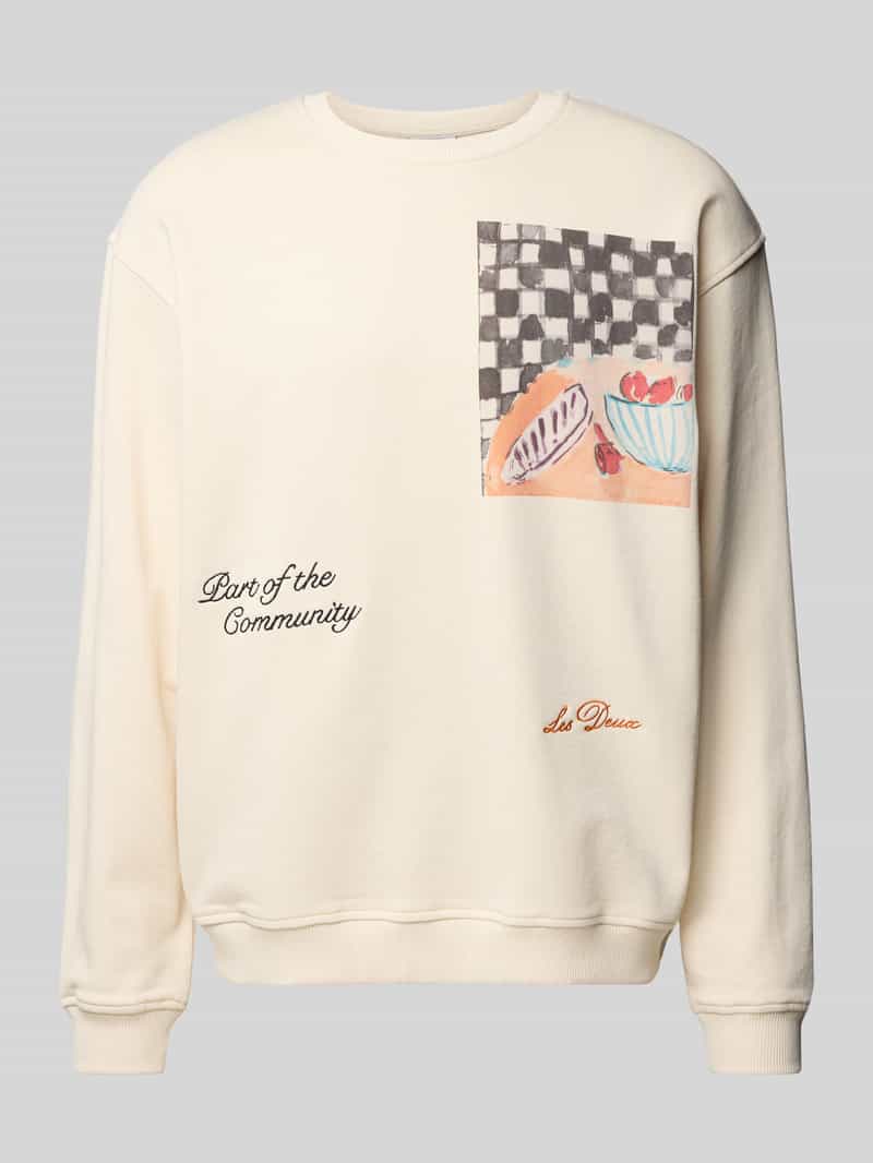Les Deux Sweatshirt met motiefprint model 'Cena'