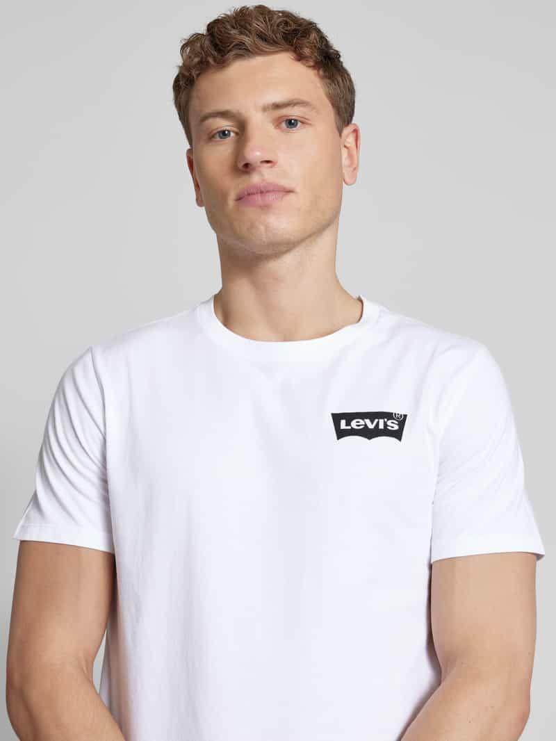 Levi's T-shirt met labelprint