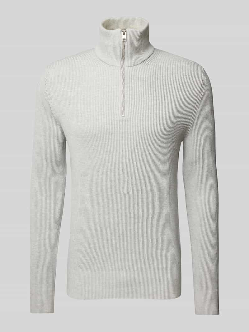Jack & Jones Schipperstrui JJEPERFECT KNIT HALF ZIP SN