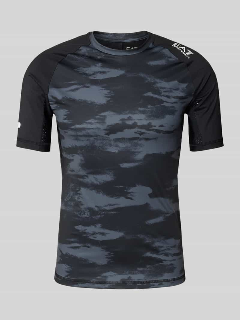 EA7 Emporio Armani T-shirt met labelprint, model 'VIGOR'