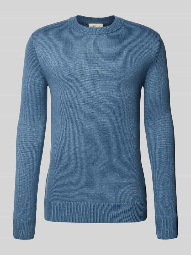 Tom Tailor Denim Regular fit gebreide pullover van ribtricot