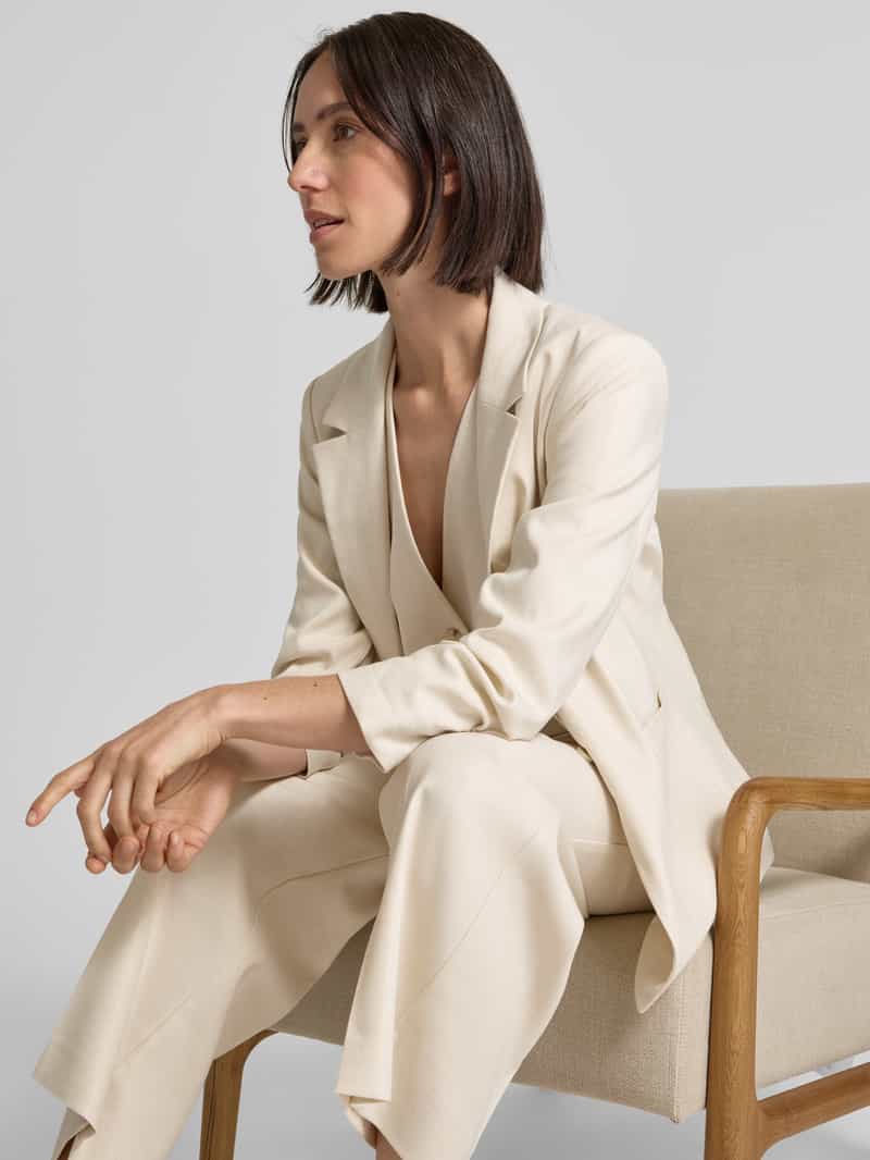 comma Blazer met strookzakken