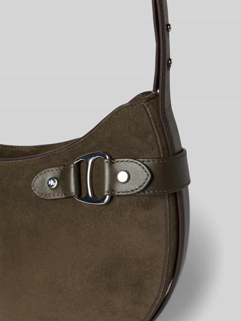 Lauren Ralph Lauren Handtas van echt runderleer met sierapplicatie