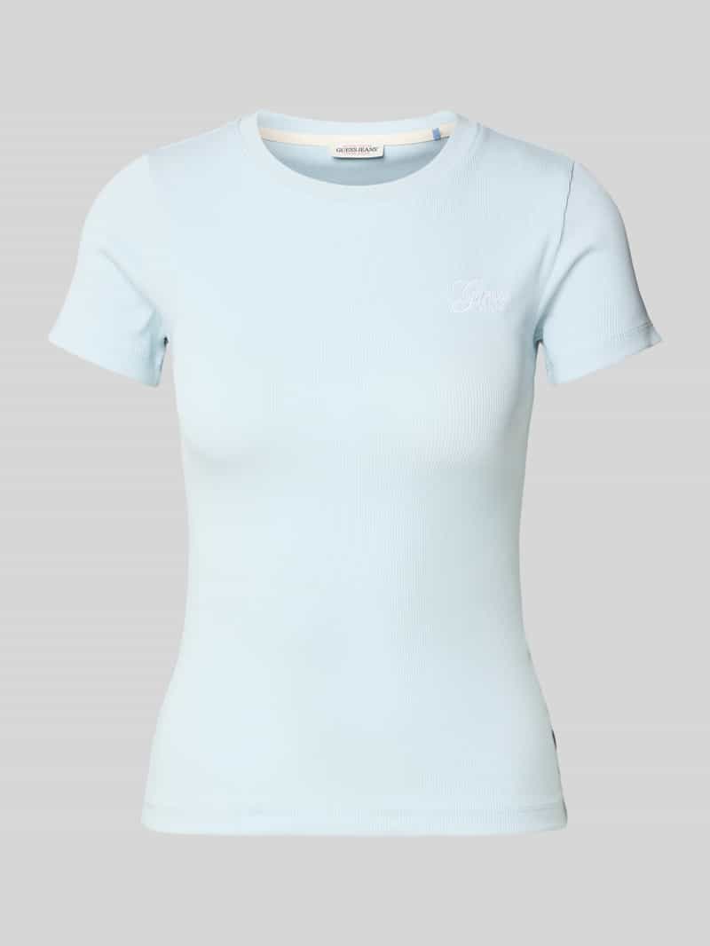 Guess Jeans Slim fit T-shirt in riblook