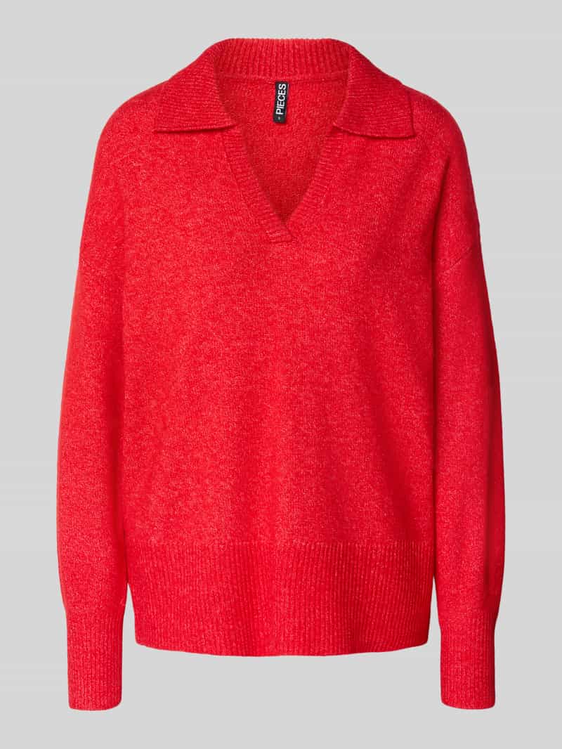 Pieces Regular fit gebreide pullover met wol model 'MALOU'