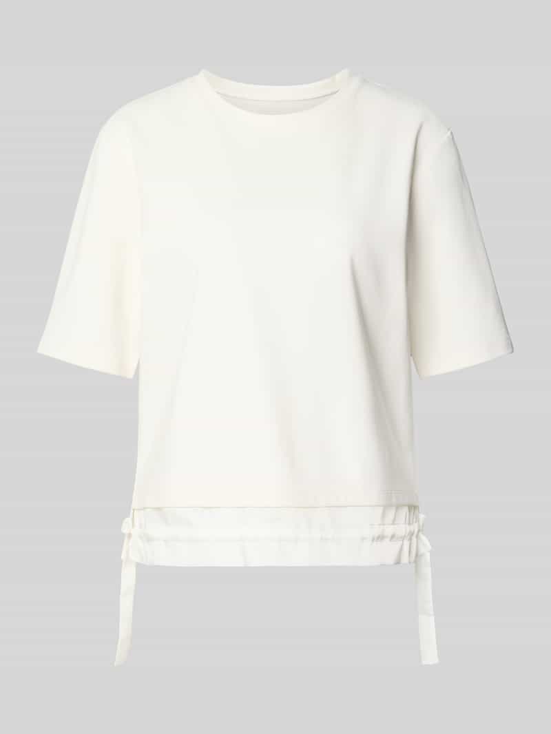 Marc Cain T-shirt van modalmix met strikdetails