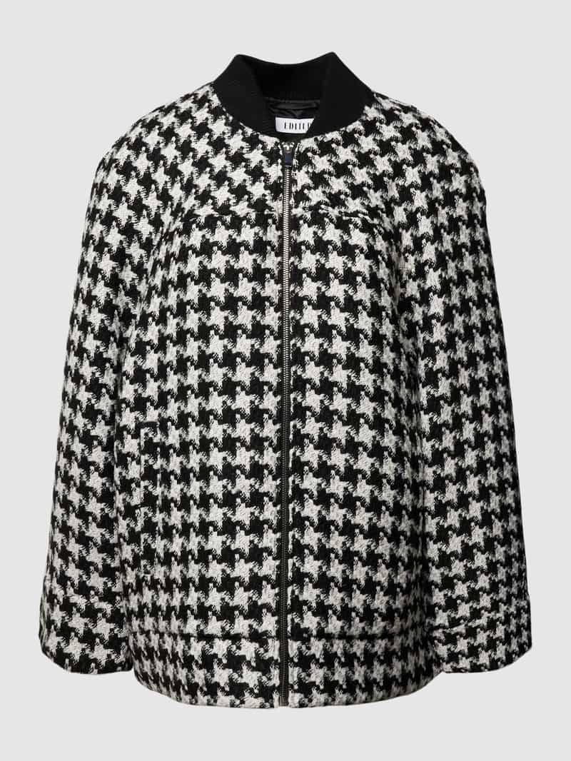 EDITED Bomberjack met pied-de-poule-motief model 'Brynn'