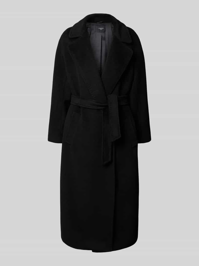 Weekend Max Mara Regular fit lange wollen jas met alpaca en mohair model 'TEMPERA'
