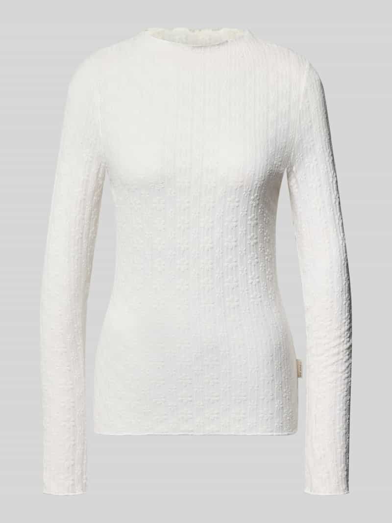 Shirt met lange mouwen met ronde hals model 'Zahara'