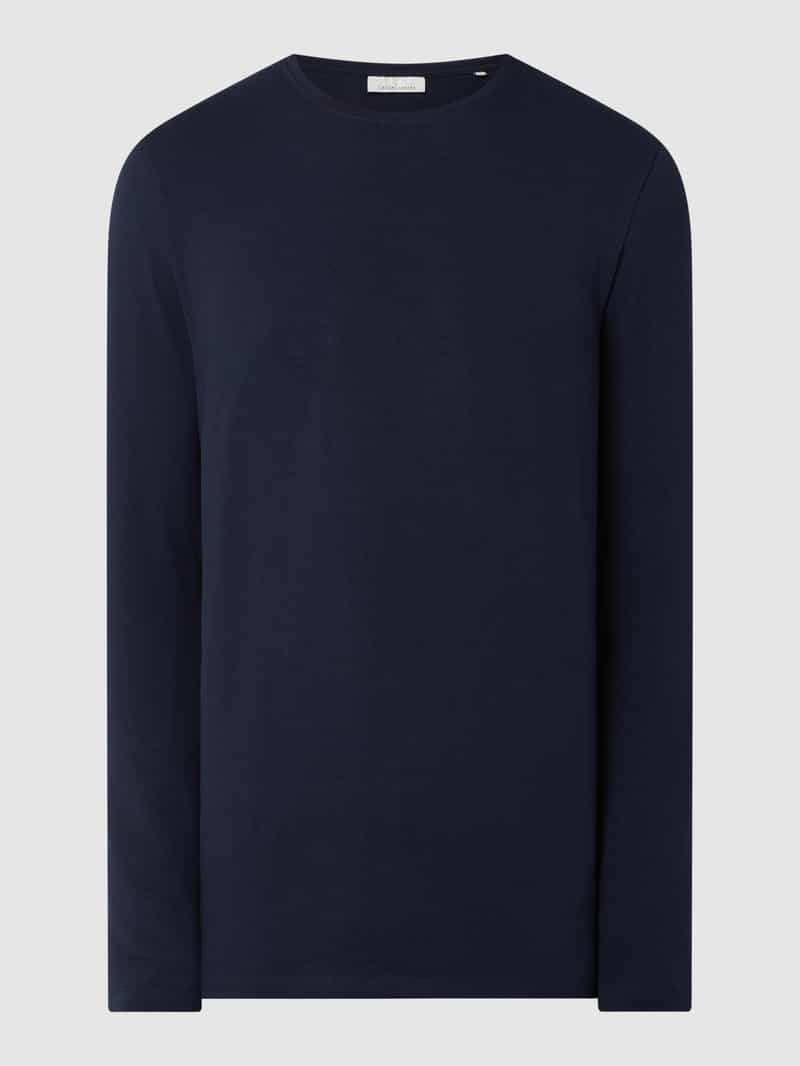 casual friday Slim fit shirt met lange mouwen en stretch model 'Theo'
