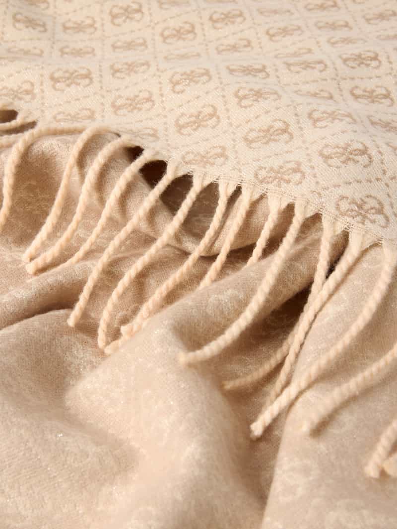Guess sjaal beige, foto 3