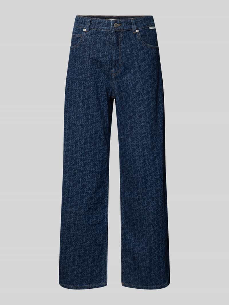 Barrel jeans van katoenmix model 'Mari leap'