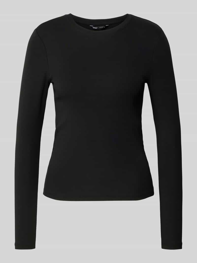 Only Slim fit shirt met lange mouwen van katoenmix model 'RILEY'