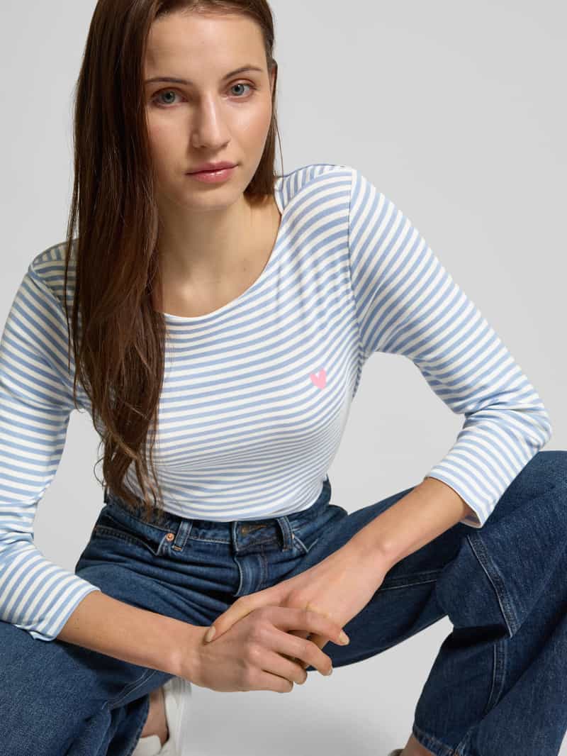 Tom Tailor Shaped fit 3 4-shirt met katoen