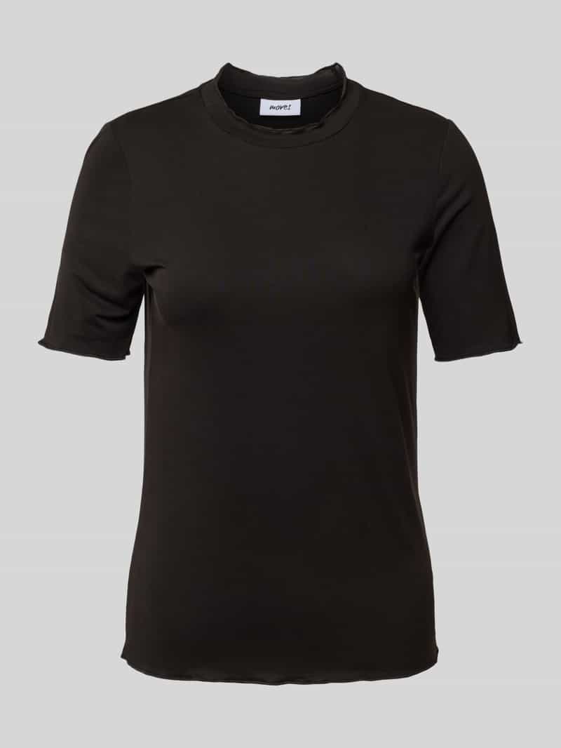moves T-shirt met geschulpte zoom
