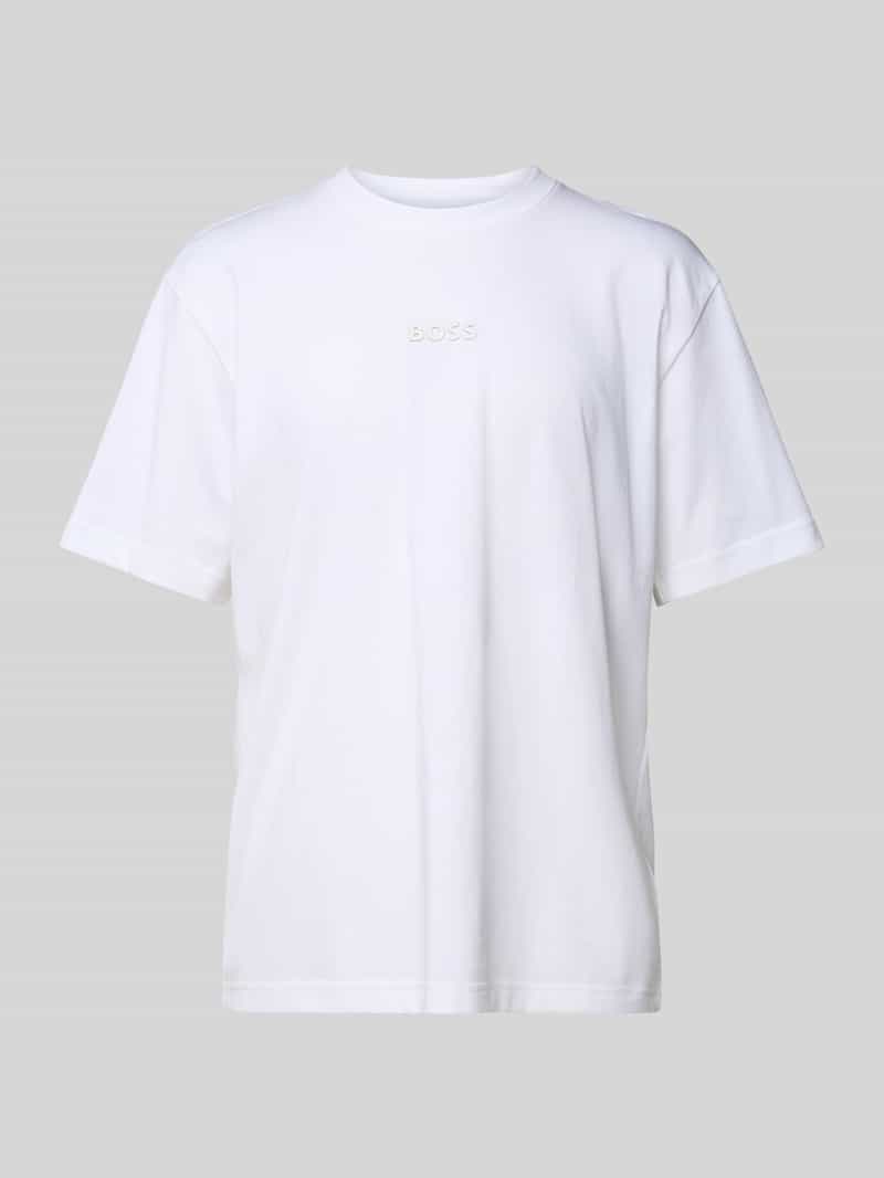 BOSS Green T-shirt met labelprint