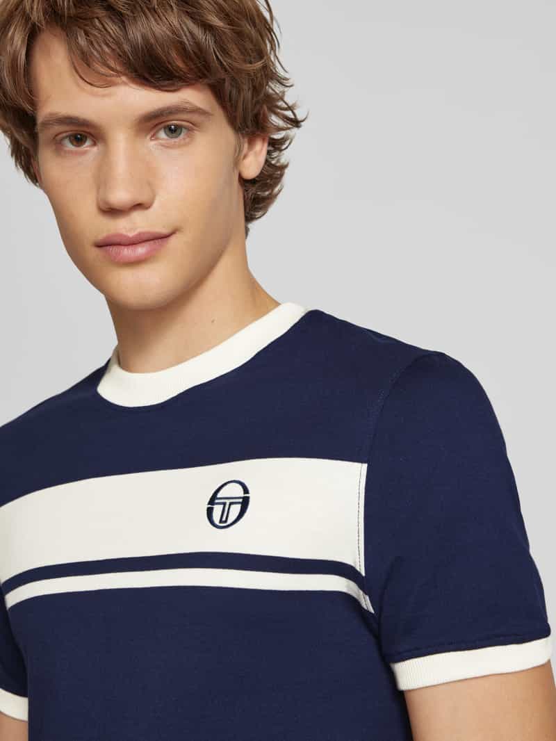 Sergio Tacchini T-shirt met ribboorden