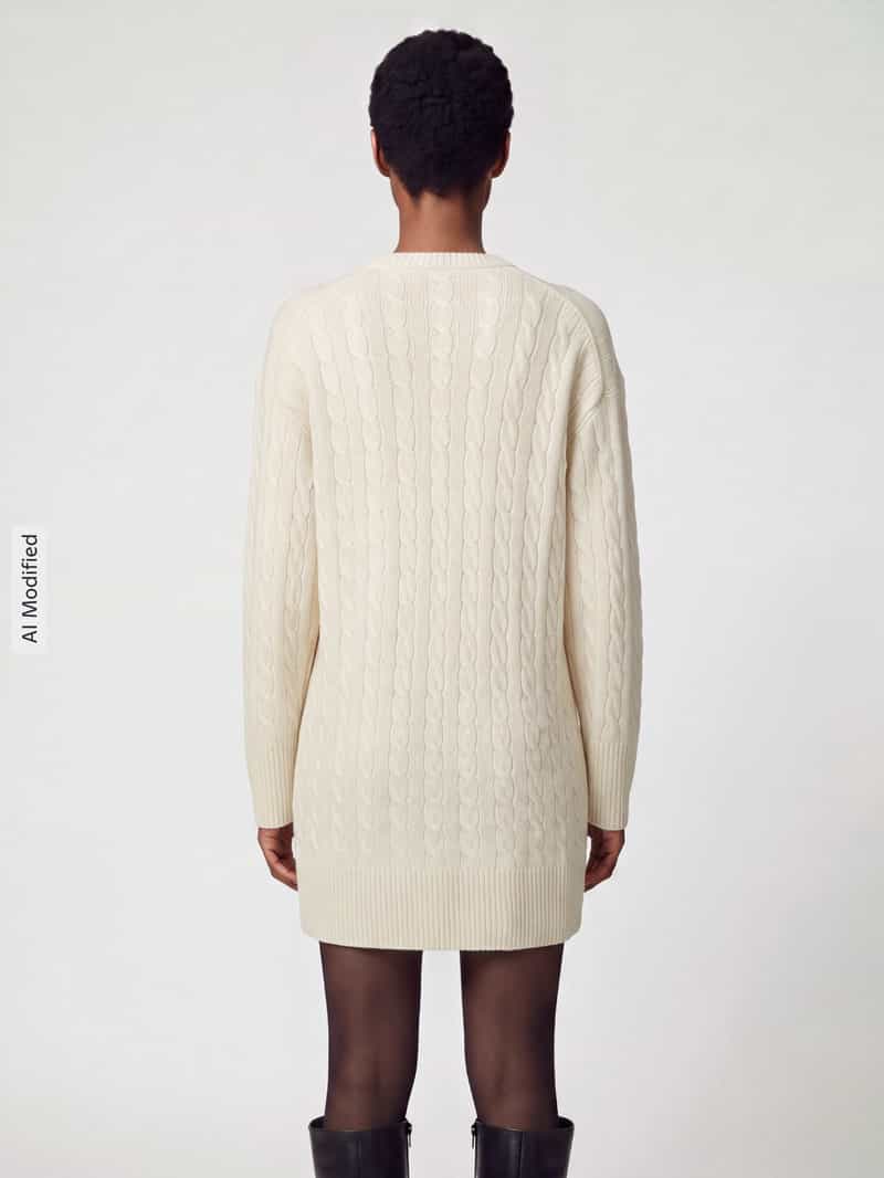 Polo Ralph Lauren Tricotjurk van mix van wol en kasjmier