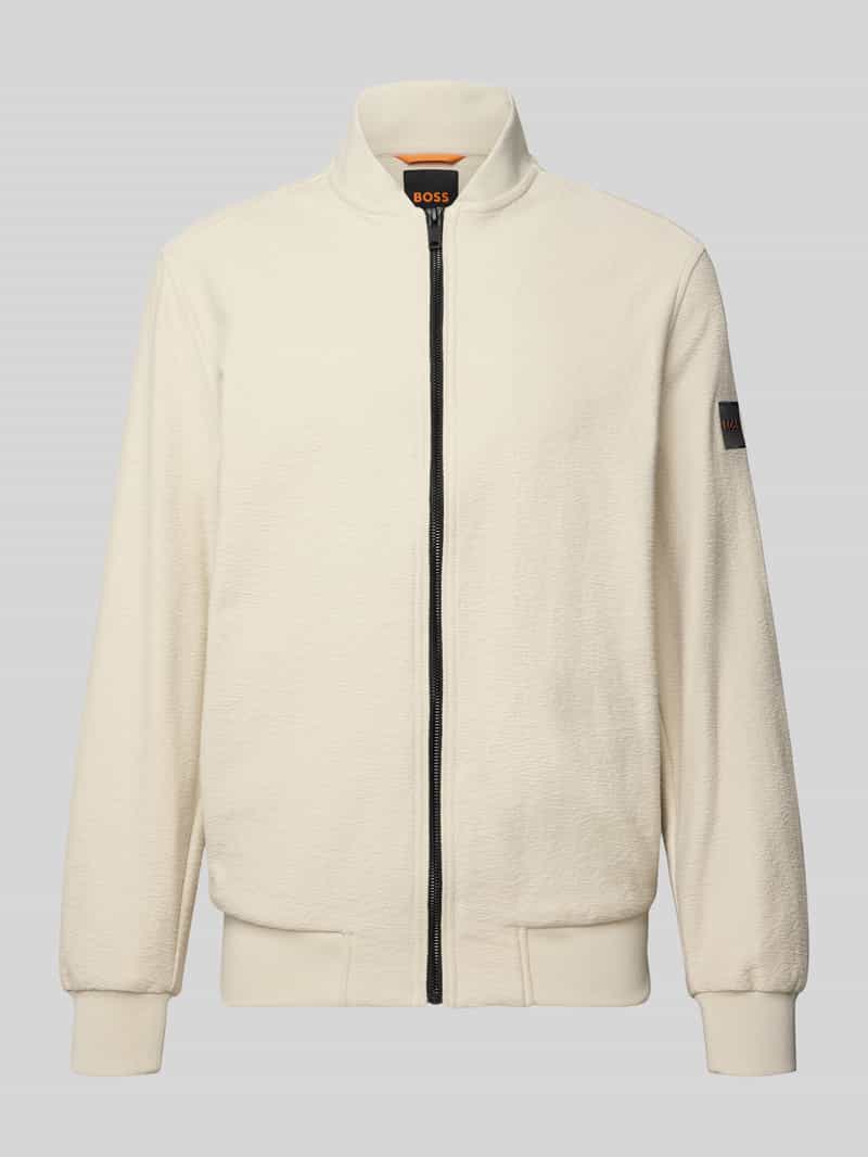 Boss Orange Regular fit sweatjack van puur katoen model 'LISIMBA'