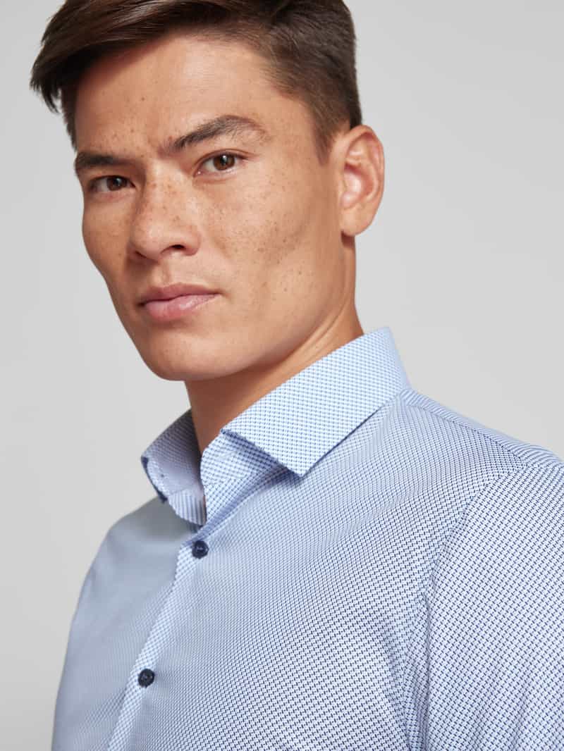 OLYMP No. Six Super slim fit zakelijk overhemd met knoopsluiting