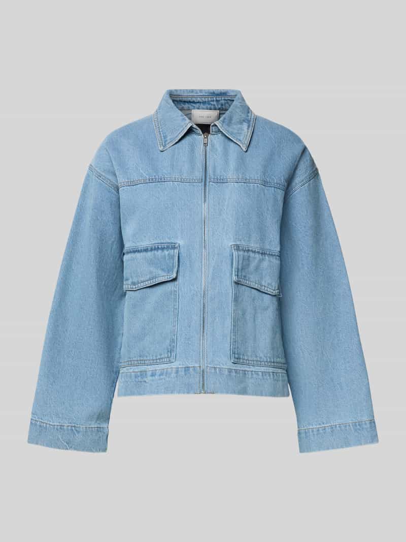 NEO NOIR Jeansjack met platte kraag model 'Titan'