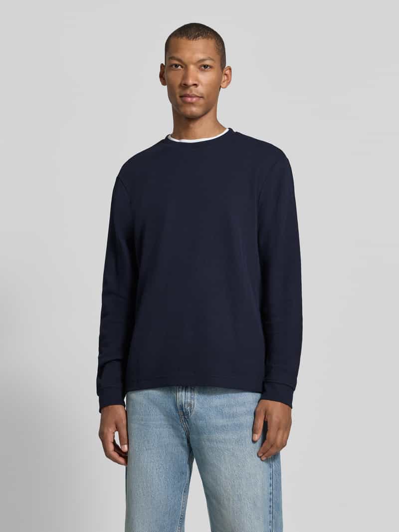 Boss regular fit shirt met lange mouwen van katoenmix model 'WE-TEMPEST' donkerblauw, foto 4