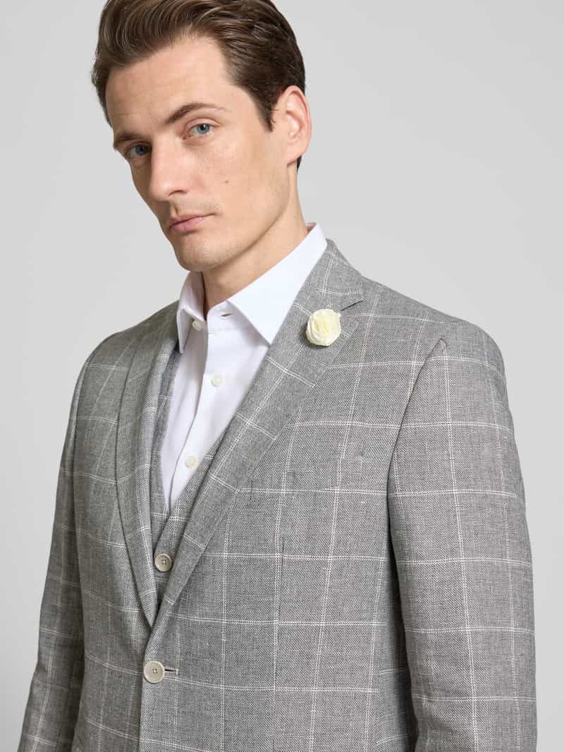 CG Club of Gents Linnen colbert met klepzakken model 'Paul'