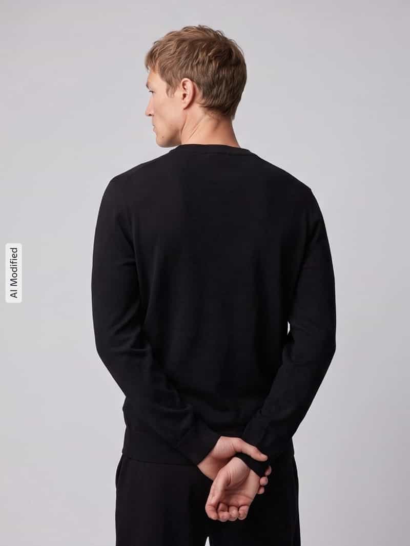 HUGO Blue Regular fit pullover van katoenmix model 'San Celio-C'