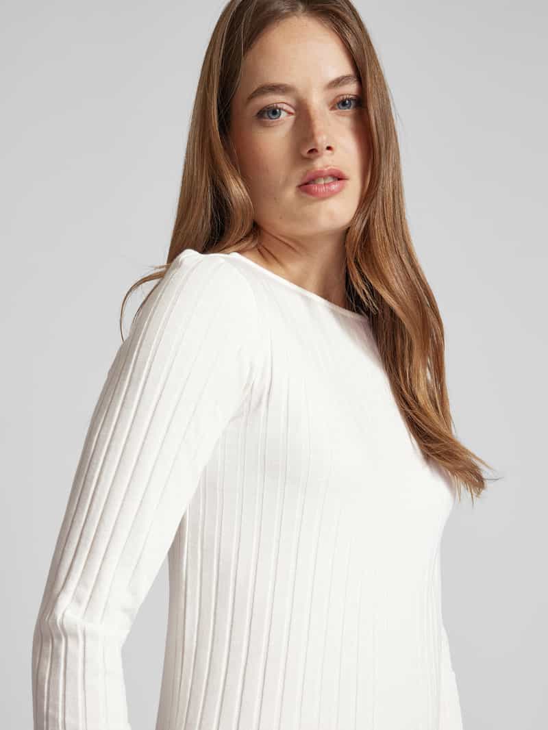 Opus Shirt met lange mouwen en boothals model 'Sovke'