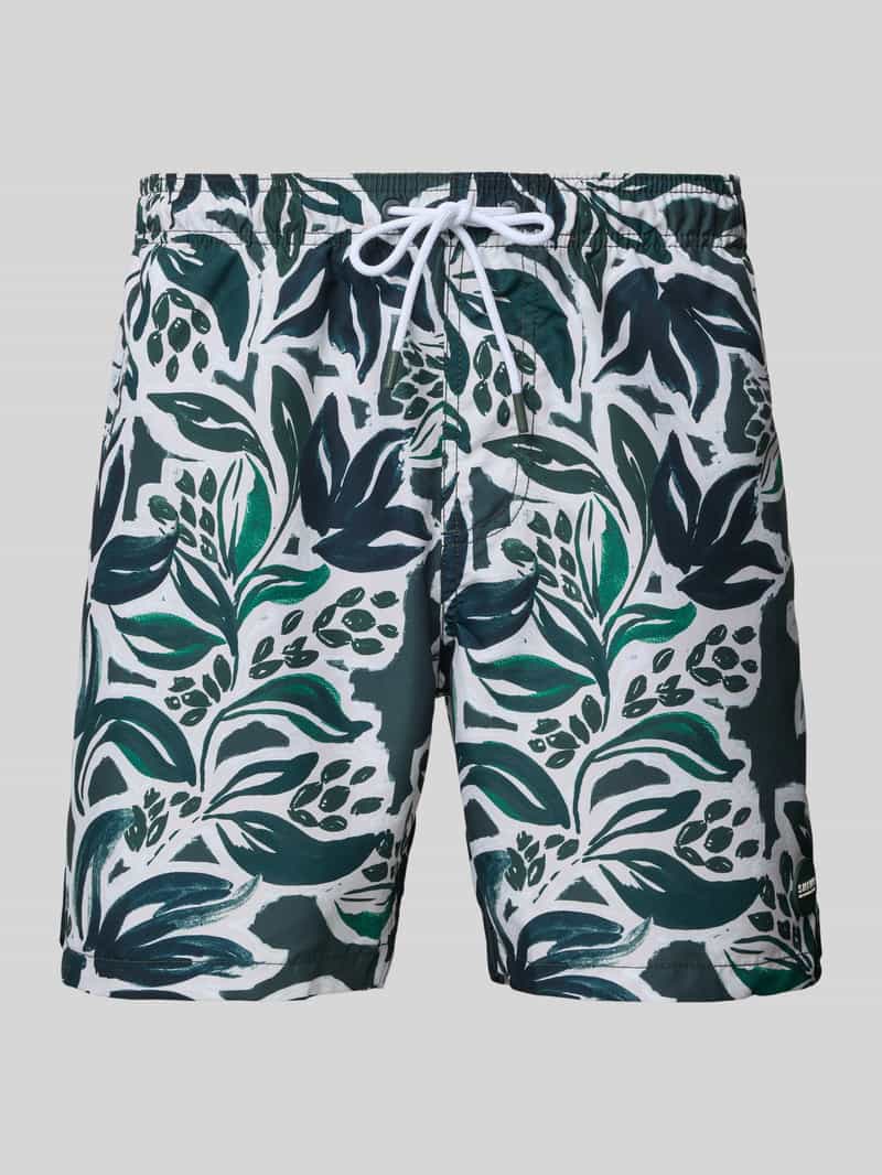 Shiwi Regular fit zwembroek met labelpatch model 'Mike'