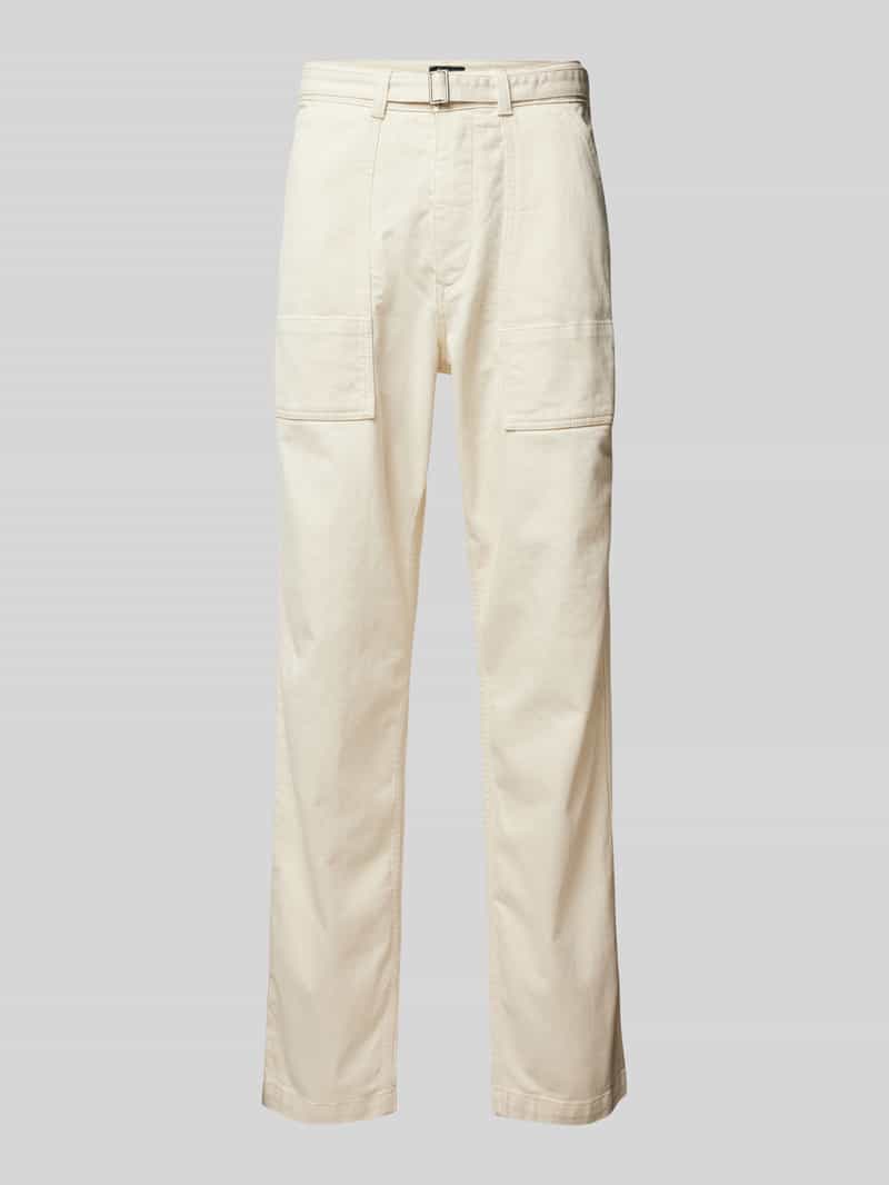 Replay Straight leg broek met riem 'worker pant'