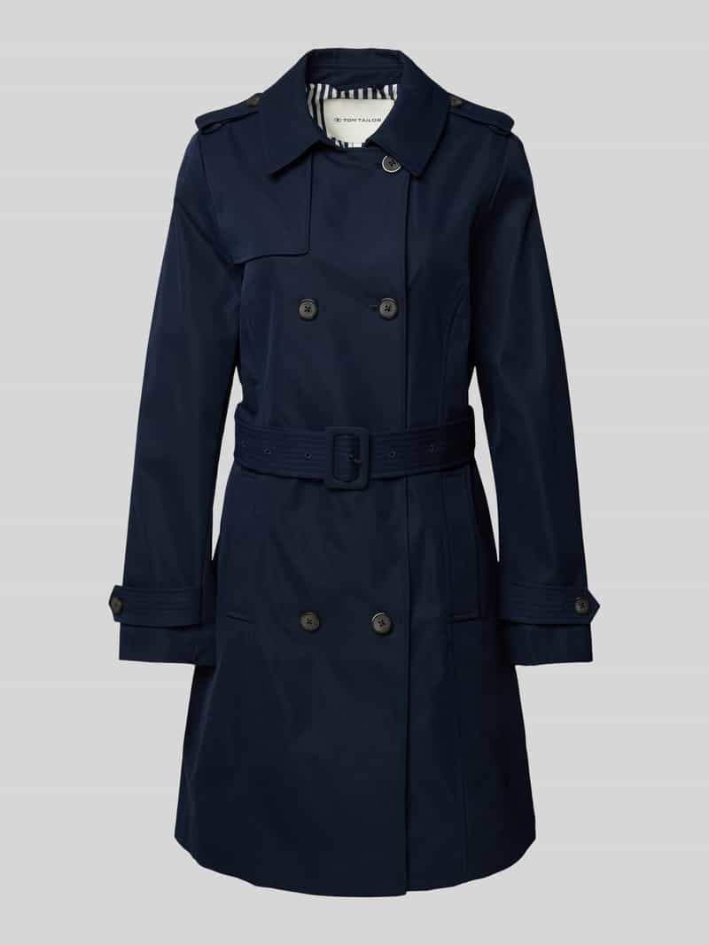Tom Tailor Regular fit trenchcoat met riem