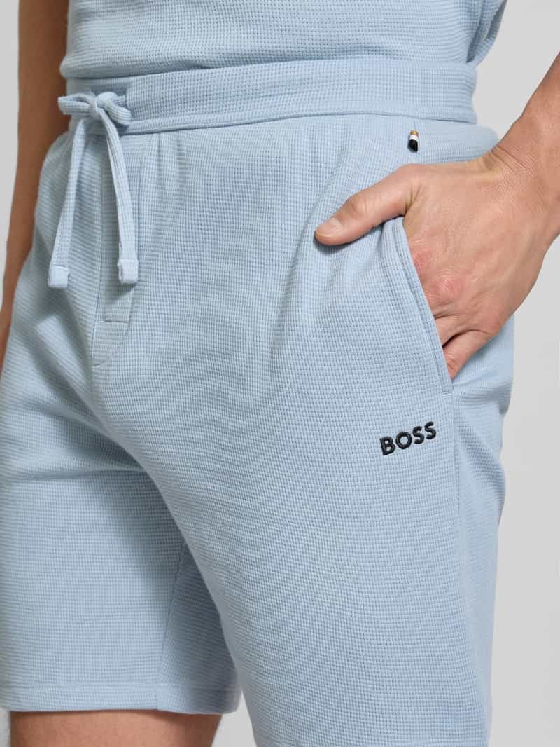 Boss Regular fit sweatshorts van katoenmix